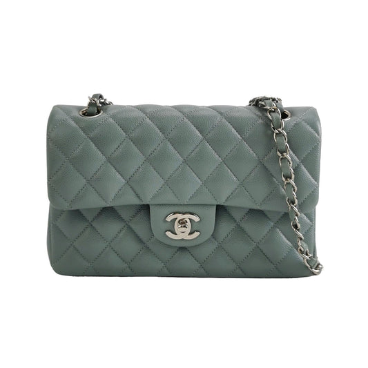Preloved Chanel Classic Flap Seasonal Limited Edition Small Calfskin Quilted CC Turnlock Chain Shoulder Bag 250430781173452
