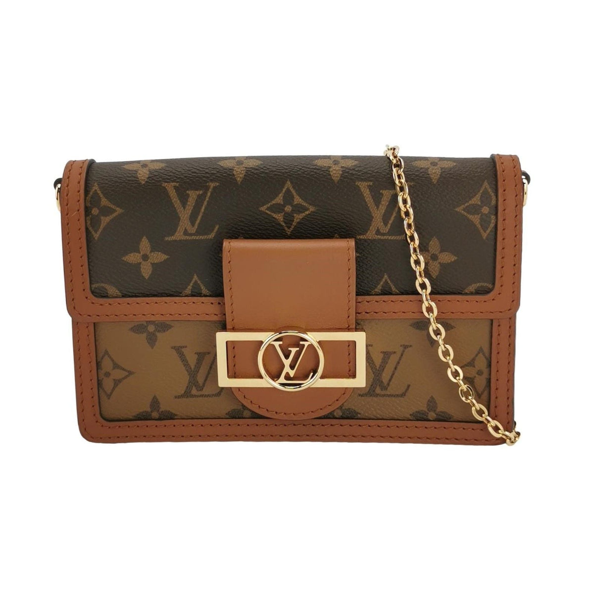 Louis Vuitton Dauphine Mini Monogram Empreinte Leather Crossbody Bag with Chip 250504781177387