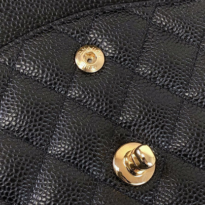 Classic Flap Caviar Medium Black GHW