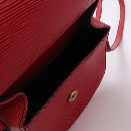 Louis Vuitton Saint Cloud Calfskin Wave Shield Buckle Vintage Crossbody Bag 24122778998235