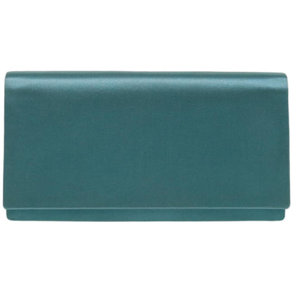 PRADA Clutch Bag Satin Light Blue Auth 68368A