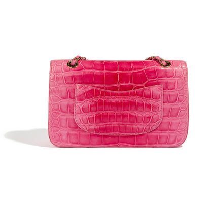 Medium Pink Double Flap Bag