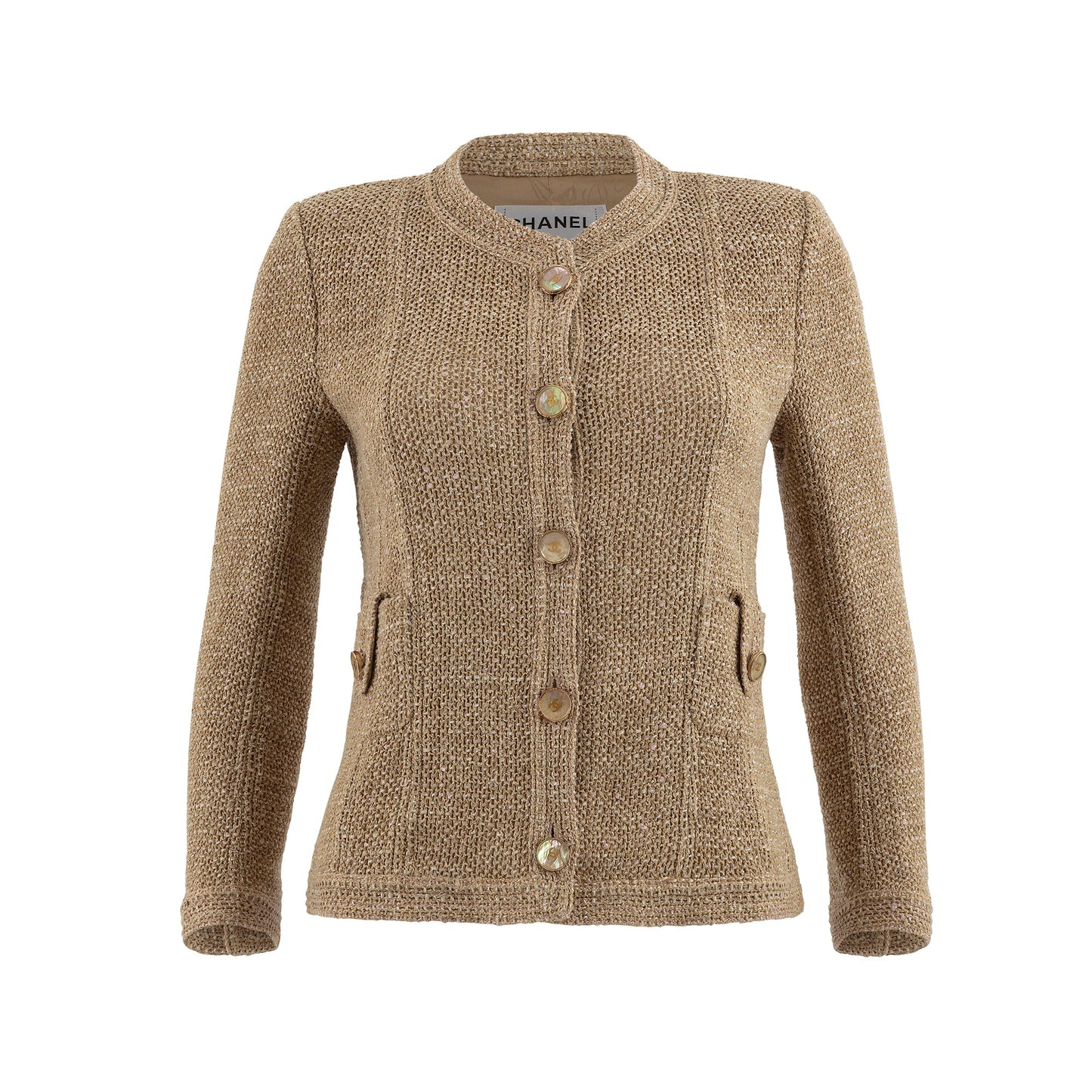 Beaded Pearly Tweed Jacket