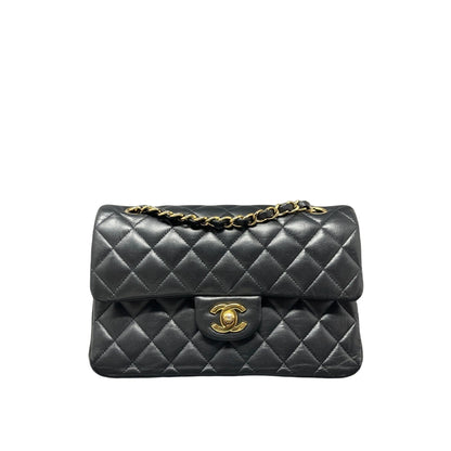 Chanel Chanel Classic Double New Bag Quilted Lambskin Small - Black