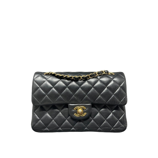 Chanel Chanel Classic Double New Bag Quilted Lambskin Small - Black