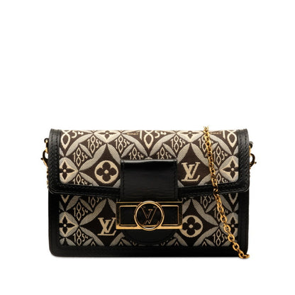 Louis Vuitton Monogram  Monogram Noir Leather Shoulder Bag