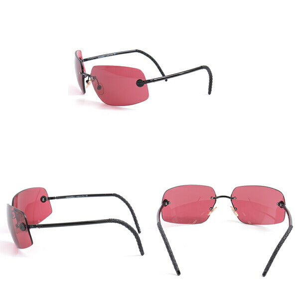 Chanel Sunglasses Square Frameless Red