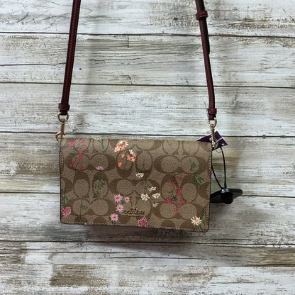 Crossbody Designer By Coach In Floral Print, Size:Small
