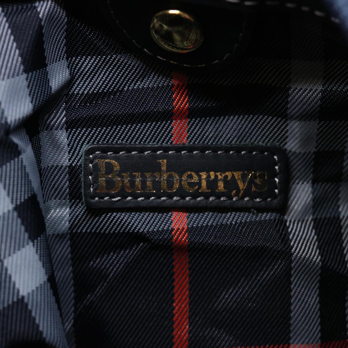 BURBERRYSs Boston Bag PVC 2way Black Auth 69626