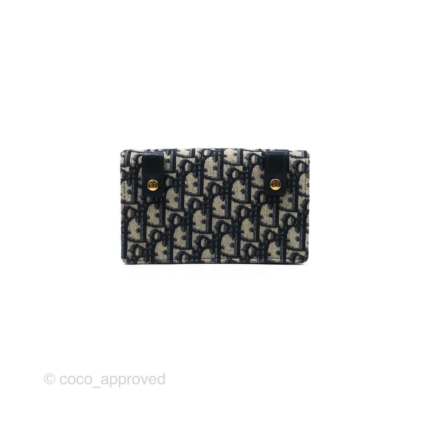 Christian Dior Blue Dior Oblique Jacquard Saddle Belt Pouch