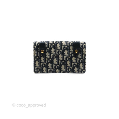Christian Dior Blue Dior Oblique Jacquard Saddle Belt Pouch