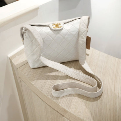 Chanel vintage diamond logo post bag