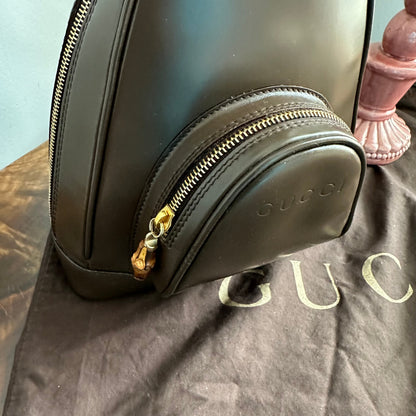 The Loon -Orvis bags Gucci Sling/Backpack in Brown Patent Leather