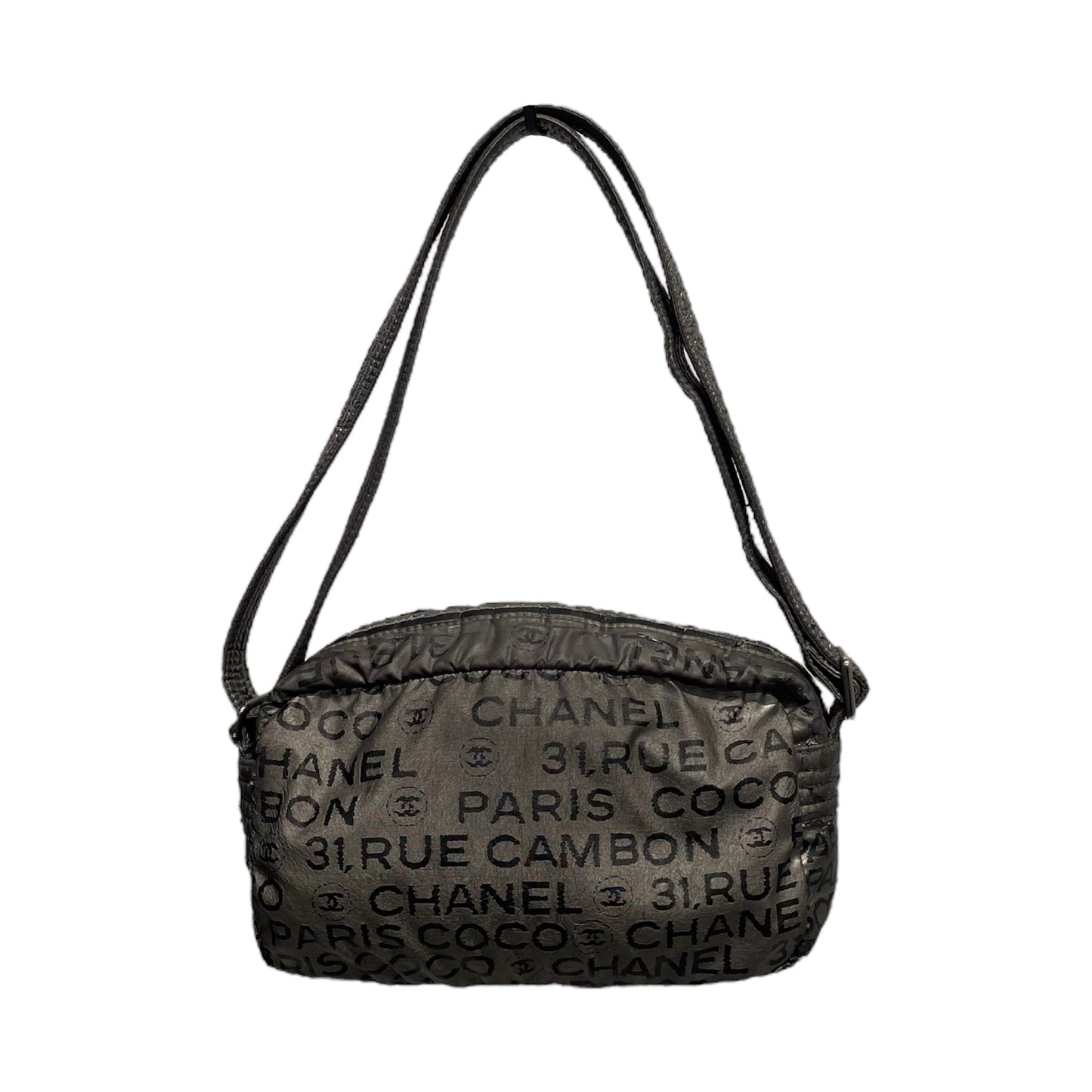 Chanel Cross Body Bag OS All Over Print Acrylic GRY