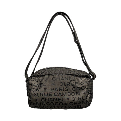 Chanel Cross Body Bag OS All Over Print Acrylic GRY