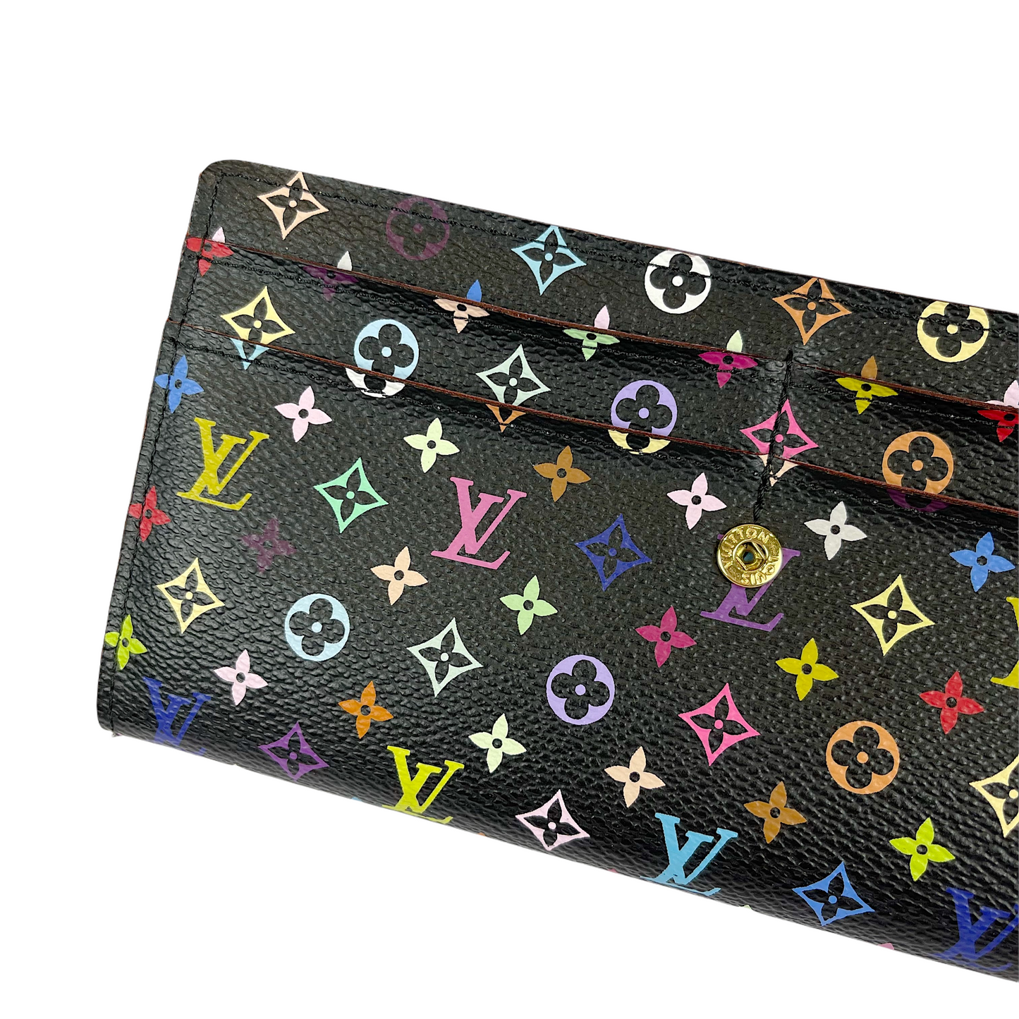 Louis-Vuitton Sarah Wallet Monogram Multicolour GHW