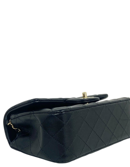 Chanel Black Lambskin Rectangular Mini Flap Bag