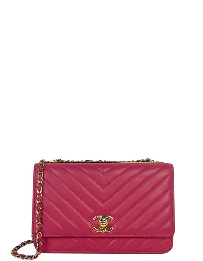 Chanel Pink Chevron Trendy CC WOC