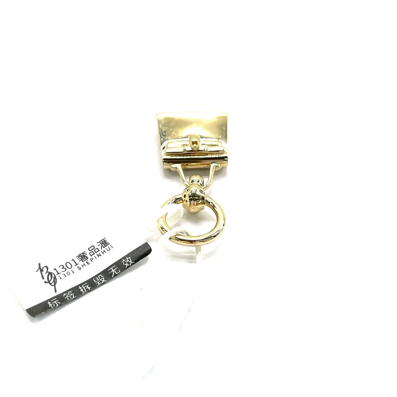 Hermès Top Kelly Pendant Light Rose Gold Necklace Charm Scarf Ring
