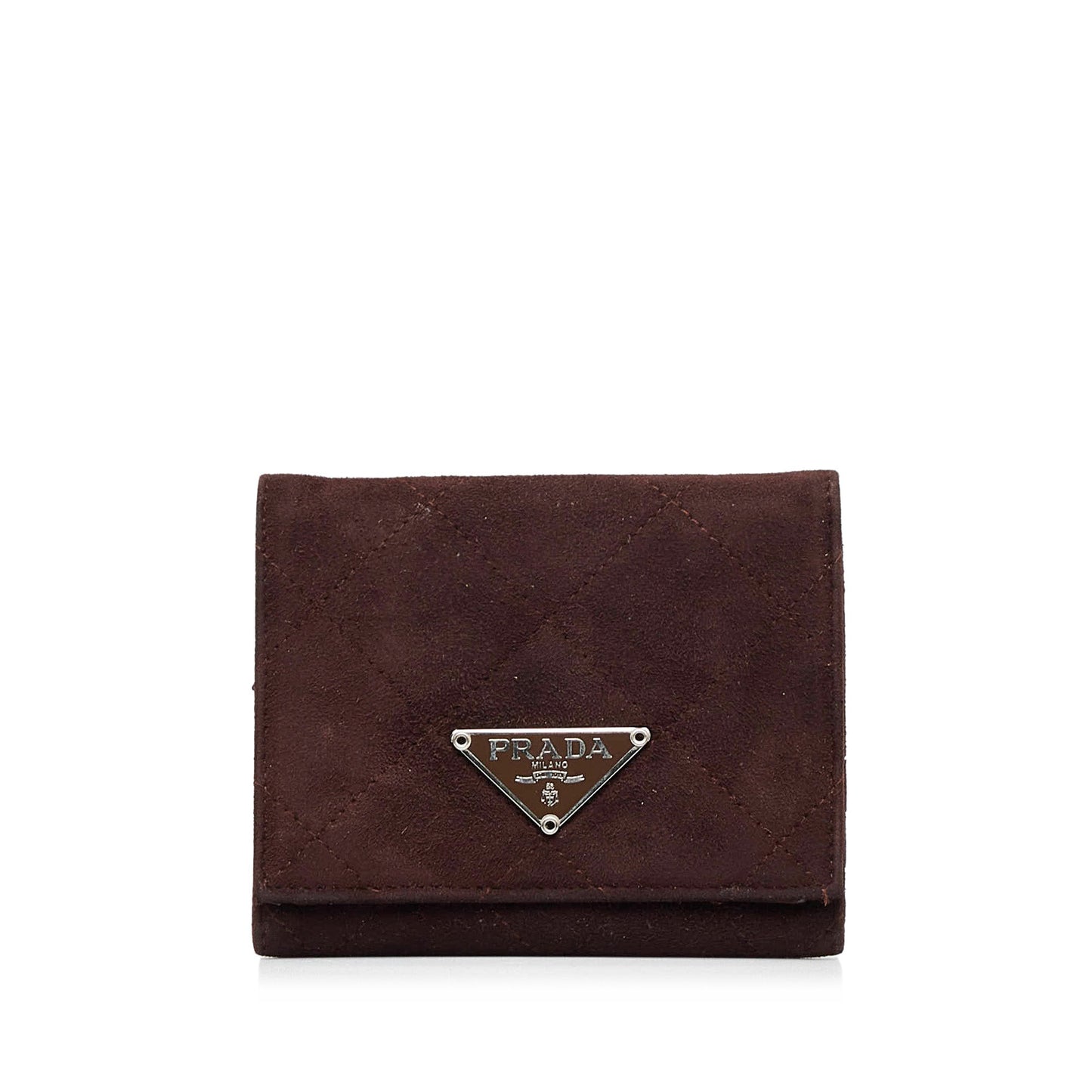 Prada Suede Trifold Wallet Small Wallets