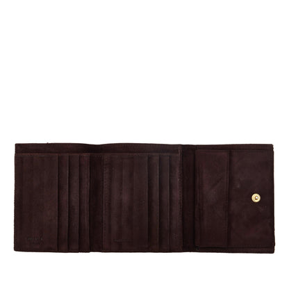 Prada Suede Trifold Wallet Small Wallets