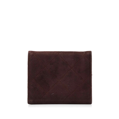 Prada Suede Trifold Wallet Small Wallets