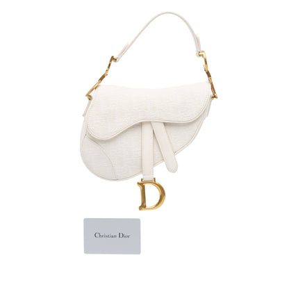 Mini Oblique Canvas Saddle