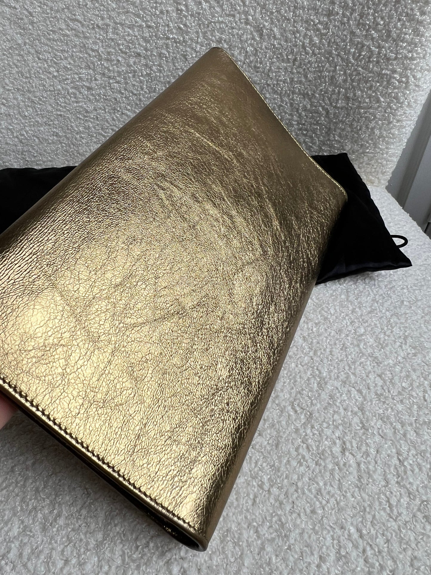 Yves Saint Laurent (YSL) Gold Belle de Jour Clutch