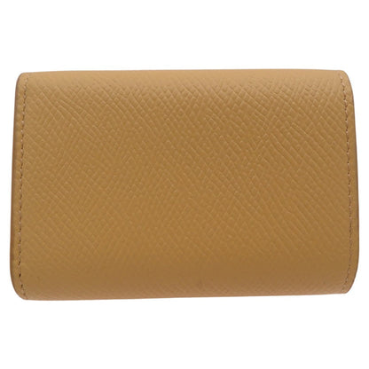 CELINE Tri-fold wallet 10E60 3BEL 11PO Calfskin yellow Folded Compact Wallet in Calfskin Yellow 10E60 3BEL 11PO Women Used