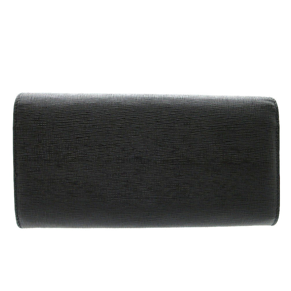 FENDI Long Wallet Purse 8M0340 leather black monster