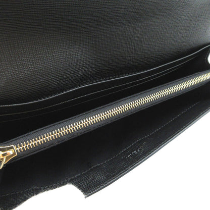 FENDI Long Wallet Purse 8M0340 leather black monster