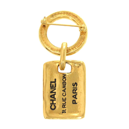 CHANEL Brooch metal gold