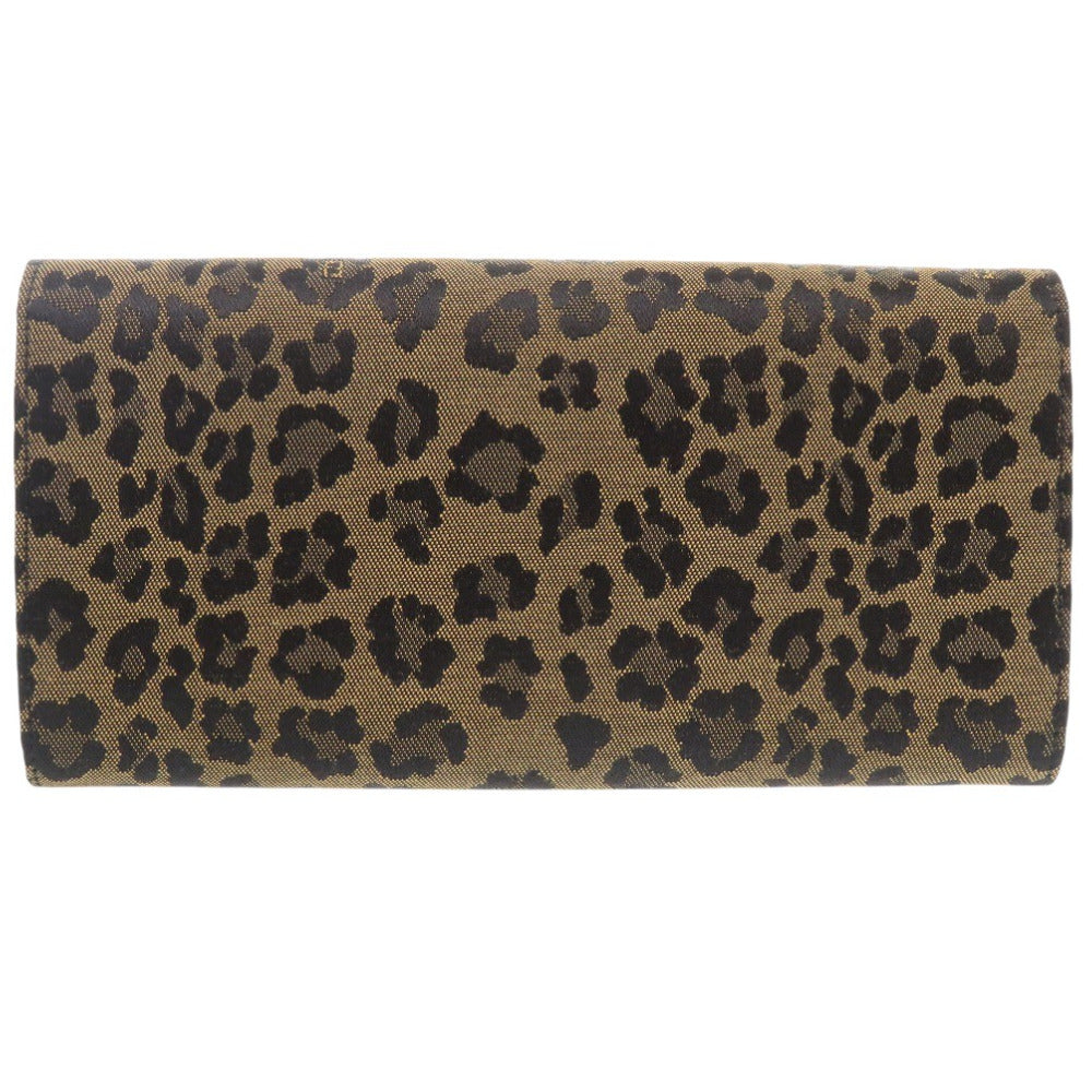 FENDI Long Wallet Purse 8M0000 Canvas, Leather beige