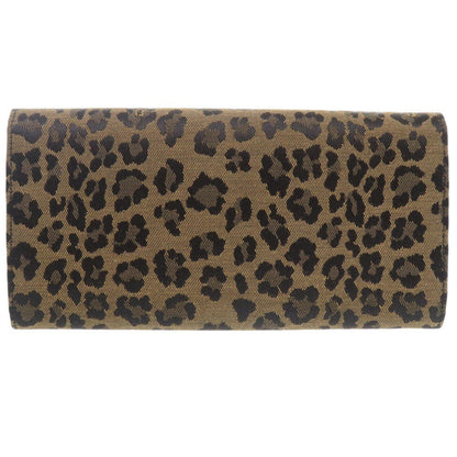 FENDI Long Wallet Purse 8M0000 Canvas, Leather beige