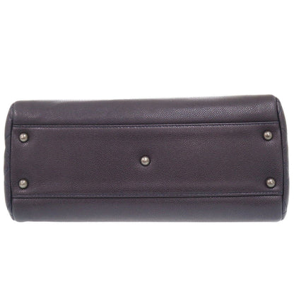 CHANEL Shoulder Bag Caviar skin Navy COCO Mark