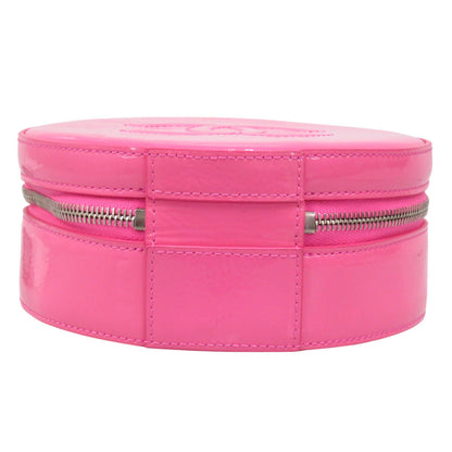 CHANEL Shoulder Bag enamel pink COCO Mark Round Chain Shoulder Bag