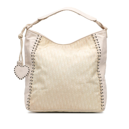 Diorissimo Canvas and Leather Ethnic Tote