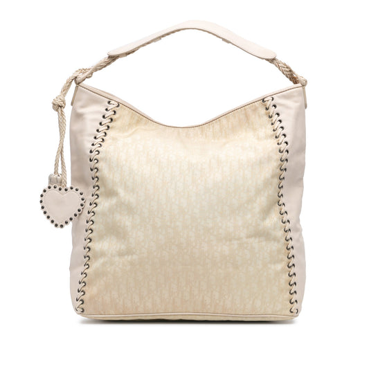 Diorissimo Canvas and Leather Ethnic Tote