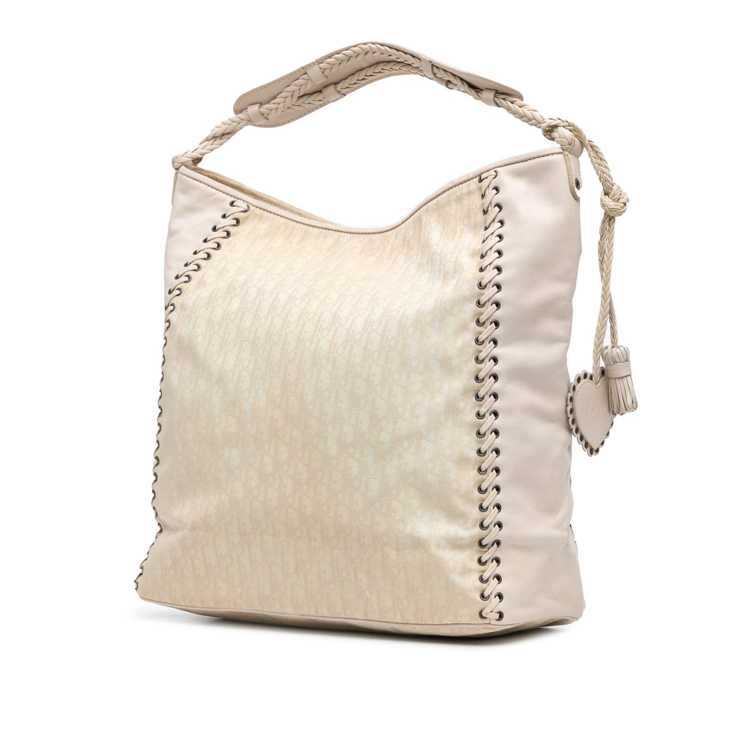 Diorissimo Canvas and Leather Ethnic Tote