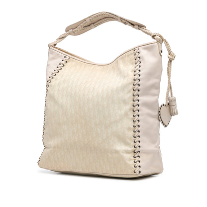 Diorissimo Canvas and Leather Ethnic Tote