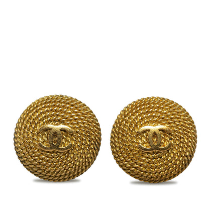 CHANEL CC Clip On Earrings Costume Earrings