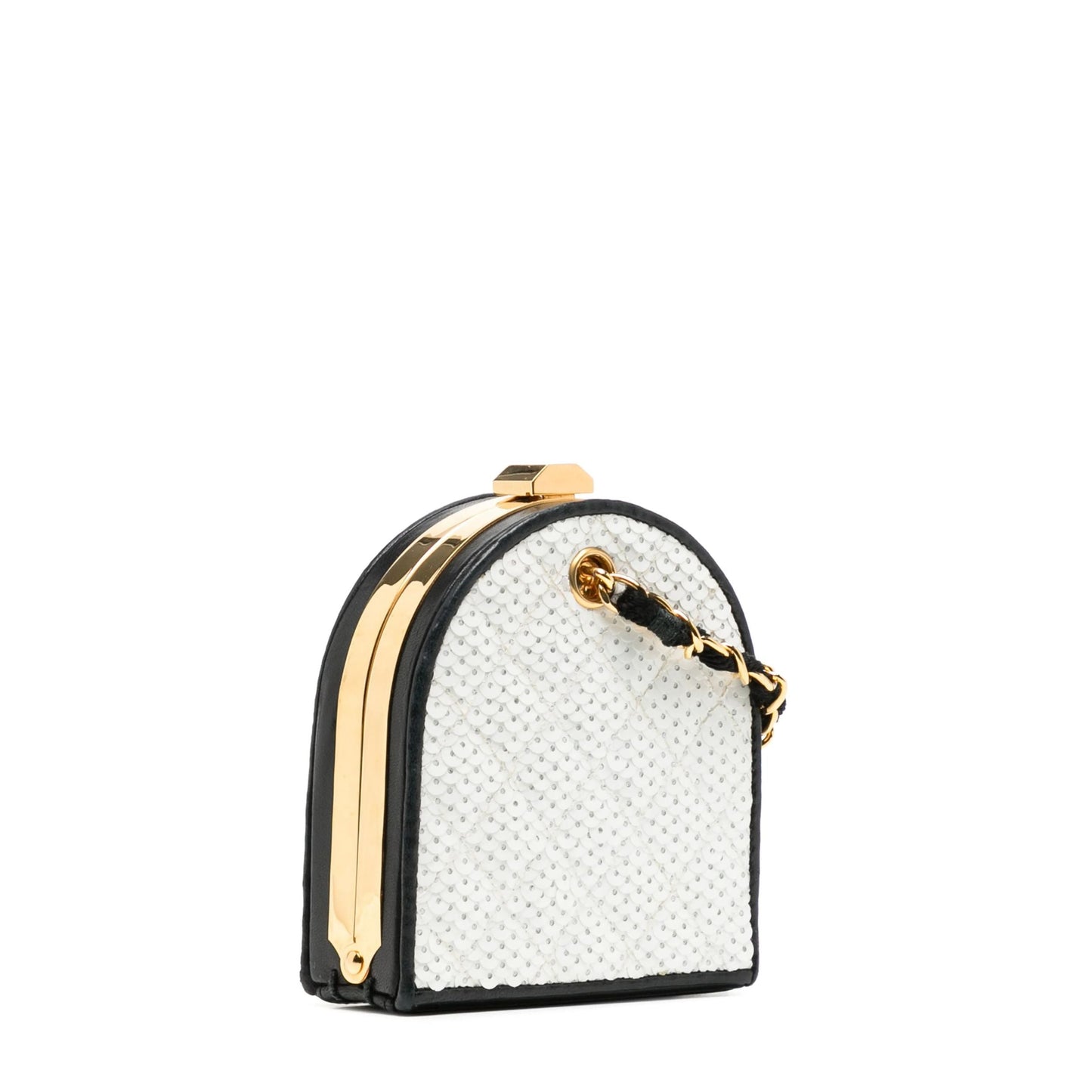 Sequins 80s Minaudière Clutch
