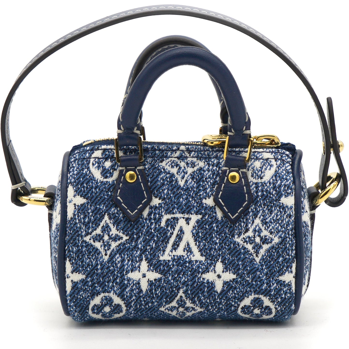 Louis-vuitton Micro Speedy Denim Bag Charm