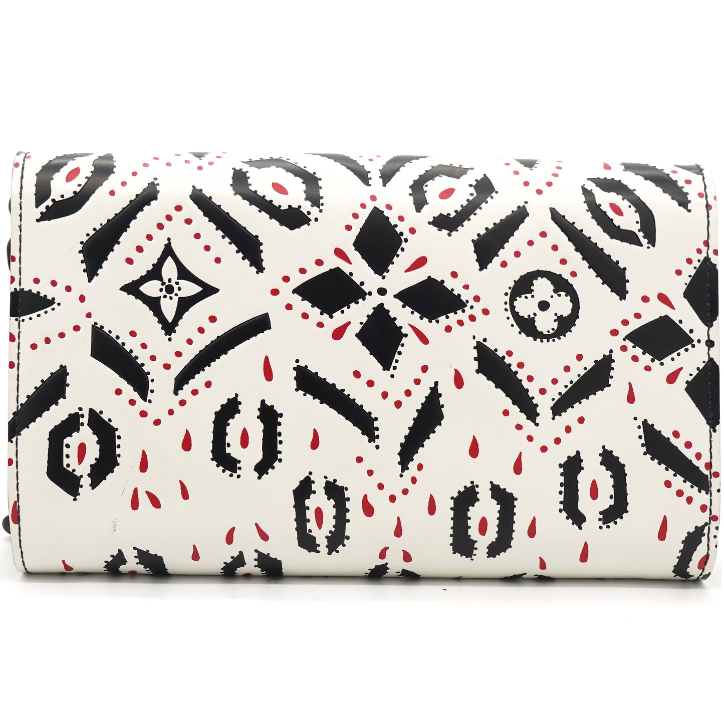 Louis-vuitton Graphic Print Leather Twist Wallet on Chain