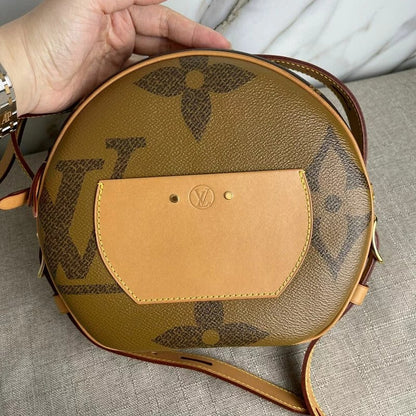 Louis-Vuitton Monogram Reverse Giant Chapeau MM Crossbody Bag