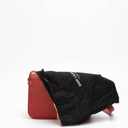 Yves Saint Laurent Red Chyc Flap Crossbody Bag