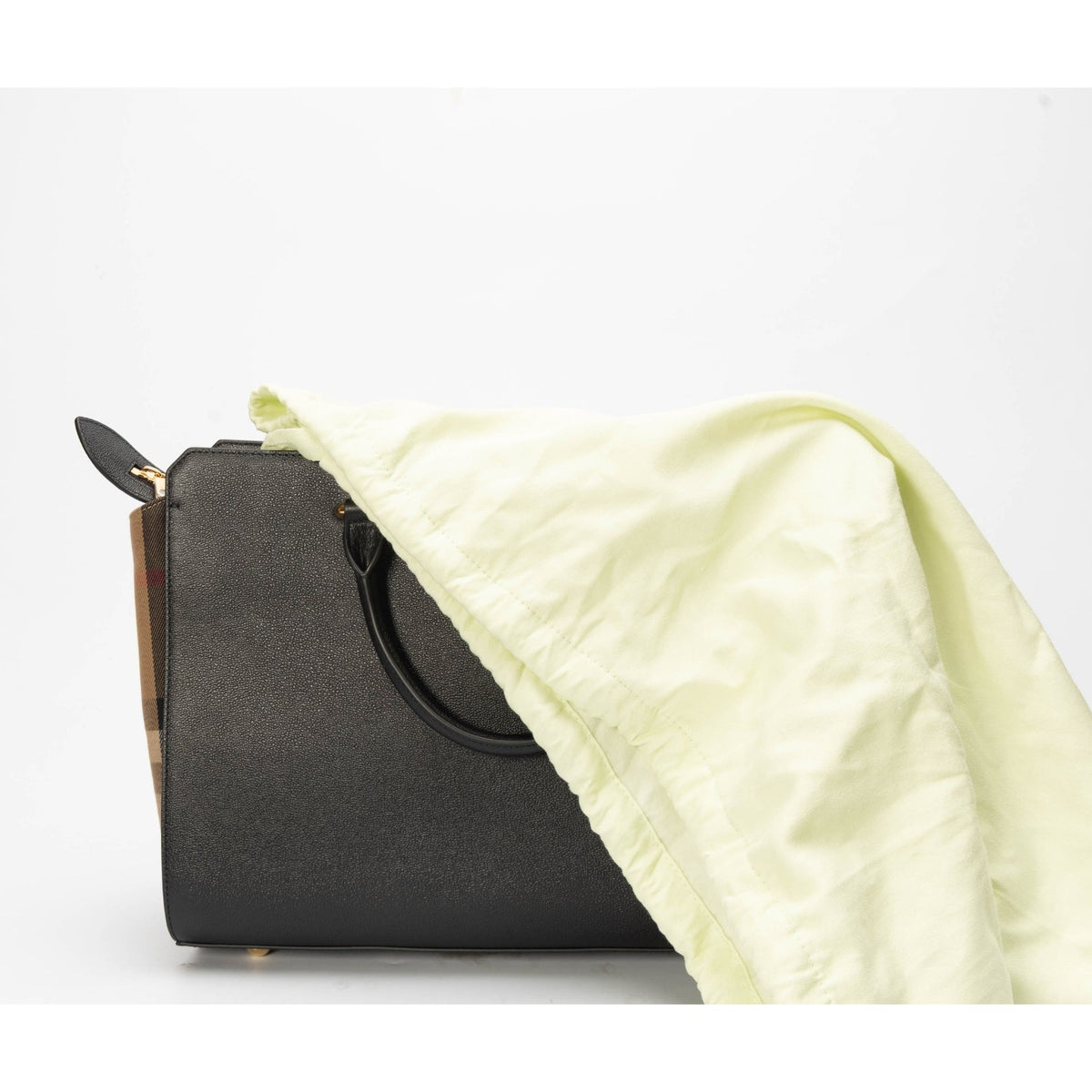 Burberry Black Vintage Check Banwell Convertible Bag