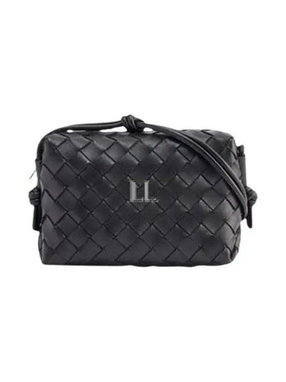 Luxury Bottega Veneta Loop Camera Mini Cross Bag Black