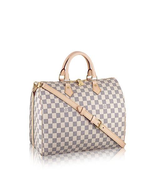 Louis Vuitton Speedy Bandouliere 35 Damier Azur Canvas