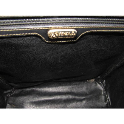 Fendi Vintage Pursesdesigner Purses Blackgreycamel Coated Canvas And Leather Cross Body Bag